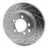 R1 Concepts 1974-1981 Dodge W100 Front Left Drilled & Slotted Silver Brake Rotor by R1 Concepts 631-40053L