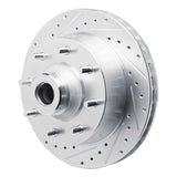 R1 Concepts 1973-1977 Dodge B300 Van (71-74) / B300 (75-80) Front Left Drilled & Slotted Silver Brake Rotor by R1 Concepts 631-40054L