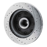 R1 Concepts 1973-1977 Dodge B300 Van (71-74) / B300 (75-80) Front Left Drilled & Slotted Silver Brake Rotor by R1 Concepts 631-40054L