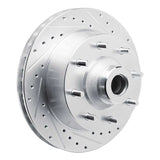 R1 Concepts 1973-1977 Dodge B300 Van (71-74) / B300 (75-80) Front Right Drilled & Slotted Silver Brake Rotor by R1 Concepts 631-40054R