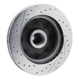 R1 Concepts 1973-1977 Dodge B300 Van (71-74) / B300 (75-80) Front Right Drilled & Slotted Silver Brake Rotor by R1 Concepts 631-40054R