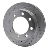 R1 Concepts 1971-1997 Dodge B300 Van (71-74) / B300 (75-80) Front Left Drilled & Slotted Silver Brake Rotor by R1 Concepts 631-40056L