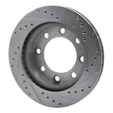 R1 Concepts 1971-1997 Dodge B300 Van (71-74) / B300 (75-80) Front Left Drilled & Slotted Silver Brake Rotor by R1 Concepts 631-40056L