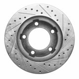 R1 Concepts 1980-1993 Dodge RamCharger 4WD Front Left Drilled & Slotted Silver Brake Rotor by R1 Concepts 631-40057L