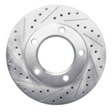 R1 Concepts 1980-1993 Dodge RamCharger 4WD Front Left Drilled & Slotted Silver Brake Rotor by R1 Concepts 631-40057L