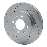 R1 Concepts 1984-1985 Dodge Caravan Front Left Drilled & Slotted Silver Brake Rotor by R1 Concepts 631-40058L