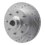 R1 Concepts 1978-1997 Dodge D200 Front Left Drilled & Slotted Silver Brake Rotor by R1 Concepts 631-40059L