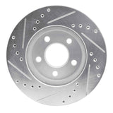 R1 Concepts 1986-1990 Chrysler Town & Country Front Right Drilled & Slotted Silver Brake Rotor by R1 Concepts 631-40060R