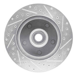 R1 Concepts 1985-1997 Dodge B1500 Front Left Drilled & Slotted Silver Brake Rotor by R1 Concepts 631-40061L