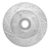 R1 Concepts 1985-1997 Dodge B1500 Front Left Drilled & Slotted Silver Brake Rotor by R1 Concepts 631-40061L
