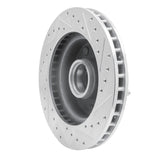 R1 Concepts 1985-1997 Dodge B1500 Front Left Drilled & Slotted Silver Brake Rotor by R1 Concepts 631-40061L