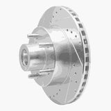 R1 Concepts 1987-1990 Dodge Dakota RWD Front Left Drilled & Slotted Silver Brake Rotor by R1 Concepts 631-40064L