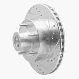 R1 Concepts 1987-1990 Dodge Dakota RWD Front Right Drilled & Slotted Silver Brake Rotor by R1 Concepts 631-40064R