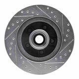 R1 Concepts 1987-1990 Dodge Dakota RWD Front Left Drilled & Slotted Silver Brake Rotor by R1 Concepts RNC-631-40065L
