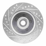 R1 Concepts 1987-1990 Dodge Dakota RWD Front Right Drilled & Slotted Silver Brake Rotor by R1 Concepts RNC-631-40065R