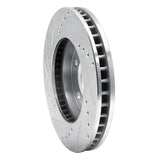R1 Concepts 1987-1990 Chrysler Town & Country Front Right Drilled & Slotted Silver Brake Rotor by R1 Concepts 631-40066R