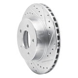 R1 Concepts 1987-1990 Dodge Dakota 4WD Front Left Drilled & Slotted Silver Brake Rotor by R1 Concepts 631-40067L
