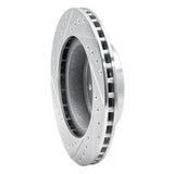 R1 Concepts 1987-1990 Dodge Dakota 4WD Front Left Drilled & Slotted Silver Brake Rotor by R1 Concepts 631-40067L
