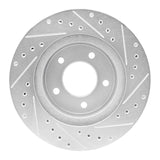 R1 Concepts 1987-1990 Dodge Dakota 4WD Front Right Drilled & Slotted Silver Brake Rotor by R1 Concepts 631-40067R