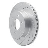 R1 Concepts 1991-1996 Dodge Dakota 4WD Front Left Drilled & Slotted Silver Brake Rotor by R1 Concepts 631-40069L