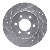 R1 Concepts 1991-1996 Dodge Dakota 4WD Front Left Drilled & Slotted Silver Brake Rotor by R1 Concepts 631-40069L