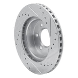 R1 Concepts 1991-1996 Dodge Dakota 4WD Front Left Drilled & Slotted Silver Brake Rotor by R1 Concepts 631-40069L