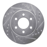 R1 Concepts 1991-1996 Dodge Dakota 4WD Front Right Drilled & Slotted Silver Brake Rotor by R1 Concepts 631-40069R