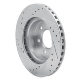 R1 Concepts 1991-1996 Dodge Dakota 4WD Front Right Drilled & Slotted Silver Brake Rotor by R1 Concepts 631-40069R