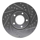 R1 Concepts 1991-1996 Chrysler Town & Country Front Left Drilled & Slotted Silver Brake Rotor by R1 Concepts 631-40070L