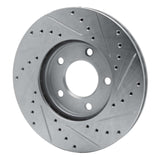 R1 Concepts 1991-1996 Chrysler Town & Country Front Left Drilled & Slotted Silver Brake Rotor by R1 Concepts 631-40070L