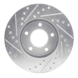 R1 Concepts 1991-1996 Chrysler Town & Country Front Right Drilled & Slotted Silver Brake Rotor by R1 Concepts 631-40070R