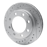 R1 Concepts 1982-1993 Dodge D250 Front Left Drilled & Slotted Silver Brake Rotor by R1 Concepts 631-40072L
