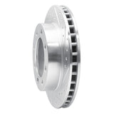 R1 Concepts 1982-1993 Dodge D250 Front Right Drilled & Slotted Silver Brake Rotor by R1 Concepts 631-40072R
