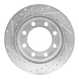 R1 Concepts 1982-1993 Dodge D250 Front Right Drilled & Slotted Silver Brake Rotor by R1 Concepts 631-40072R