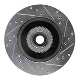 R1 Concepts 1993-1996 Dodge Dakota RWD Front Left Drilled & Slotted Silver Brake Rotor by R1 Concepts 631-40073L