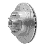 R1 Concepts 1993-1996 Dodge Dakota RWD Front Right Drilled & Slotted Silver Brake Rotor by R1 Concepts 631-40073R