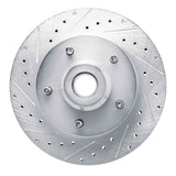 R1 Concepts 1994-2002 Dodge B1500 Front Left Drilled & Slotted Silver Brake Rotor by R1 Concepts 631-40074L