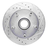 R1 Concepts 1994-1999 Dodge Ram 1500 Pickup Front Right Drilled & Slotted Silver Brake Rotor by R1 Concepts 631-40076R
