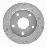 R1 Concepts 1994-1999 Dodge RamCharger (Mexico) Front Left Drilled & Slotted Silver Brake Rotor by R1 Concepts 631-40077L