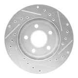 R1 Concepts 1996-2000 Chrysler Town & Country Front Left Drilled & Slotted Silver Brake Rotor by R1 Concepts 631-40080L