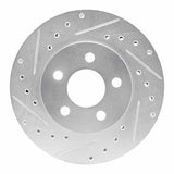 R1 Concepts 1996-2000 Chrysler Town & Country Front Left Drilled & Slotted Silver Brake Rotor by R1 Concepts 631-40080L