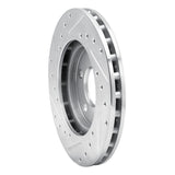 R1 Concepts 1996-2000 Chrysler Town & Country Front Right Drilled & Slotted Silver Brake Rotor by R1 Concepts 631-40080R