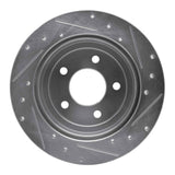 R1 Concepts 1997-2007 Chrysler Town & Country Rear Left Drilled & Slotted Silver Brake Rotor by R1 Concepts 631-40083L