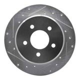 R1 Concepts 1997-2007 Chrysler Town & Country Rear Left Drilled & Slotted Silver Brake Rotor by R1 Concepts 631-40083L