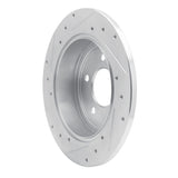 R1 Concepts 1997-2007 Chrysler Town & Country Rear Right Drilled & Slotted Silver Brake Rotor by R1 Concepts 631-40083R