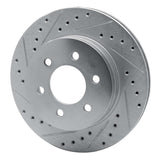 R1 Concepts 1997-2002 Dodge Dakota 4WD Front Left Drilled & Slotted Silver Brake Rotor by R1 Concepts 631-40084L