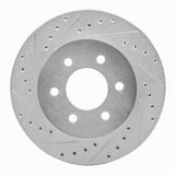 R1 Concepts 1997-2002 Dodge Dakota 4WD Front Left Drilled & Slotted Silver Brake Rotor by R1 Concepts 631-40084L