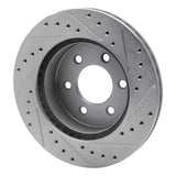 R1 Concepts 1997-2002 Dodge Dakota 4WD Front Left Drilled & Slotted Silver Brake Rotor by R1 Concepts 631-40084L