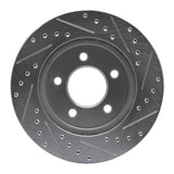 R1 Concepts 1991-2002 Chrysler Voyager Front Left Drilled & Slotted Silver Brake Rotor by R1 Concepts 631-40085L