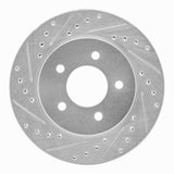 R1 Concepts 1991-2002 Chrysler Voyager Front Left Drilled & Slotted Silver Brake Rotor by R1 Concepts 631-40085L